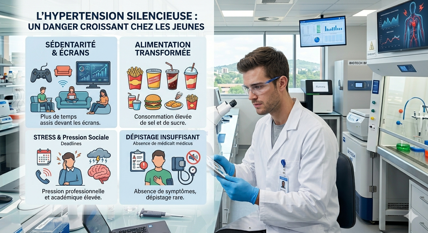 Pourquoi l'hypertension silencieuse frappe de plus en plus jeune